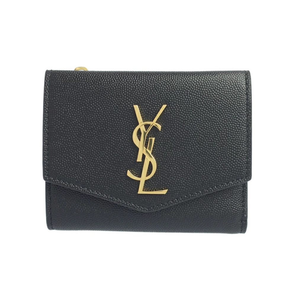 SAINT LAURENT Paris Uptown Compact Wallet Bi fold Short